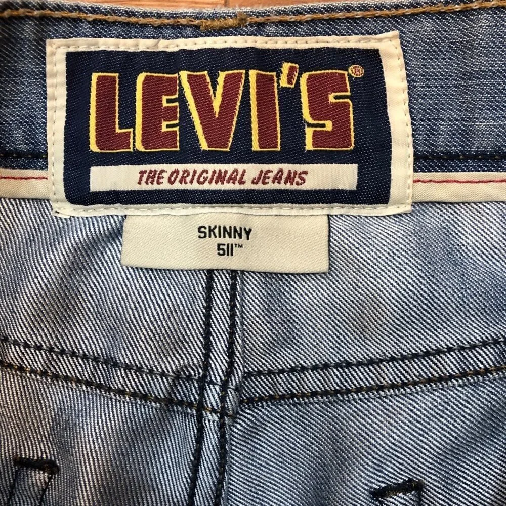Levi's Skinny 511 Blue Jeans Size W30 L32